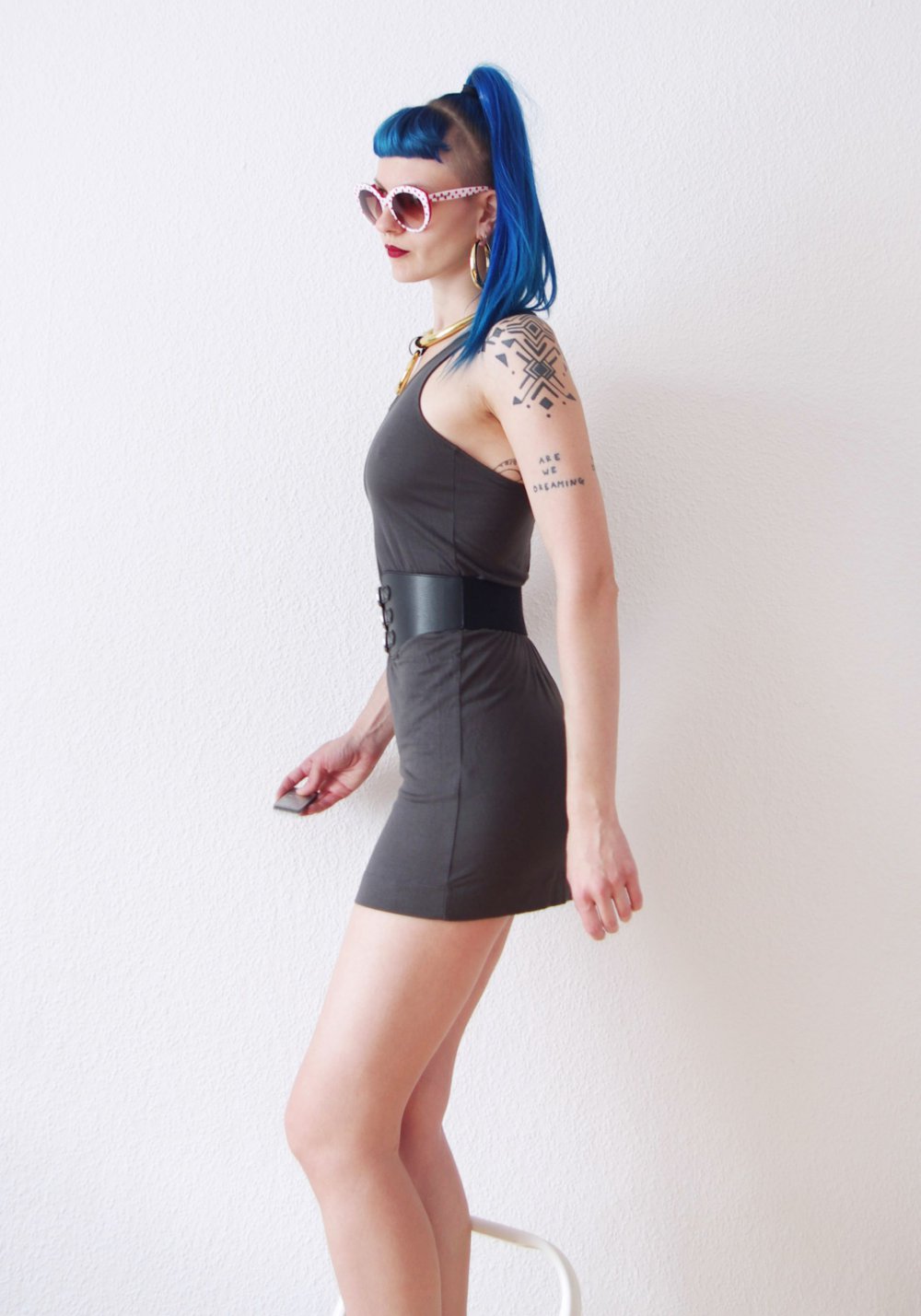 Postapokalyptisches All Saints Harness Kleid Gr. 36 38 Technoelfe GOA Festival