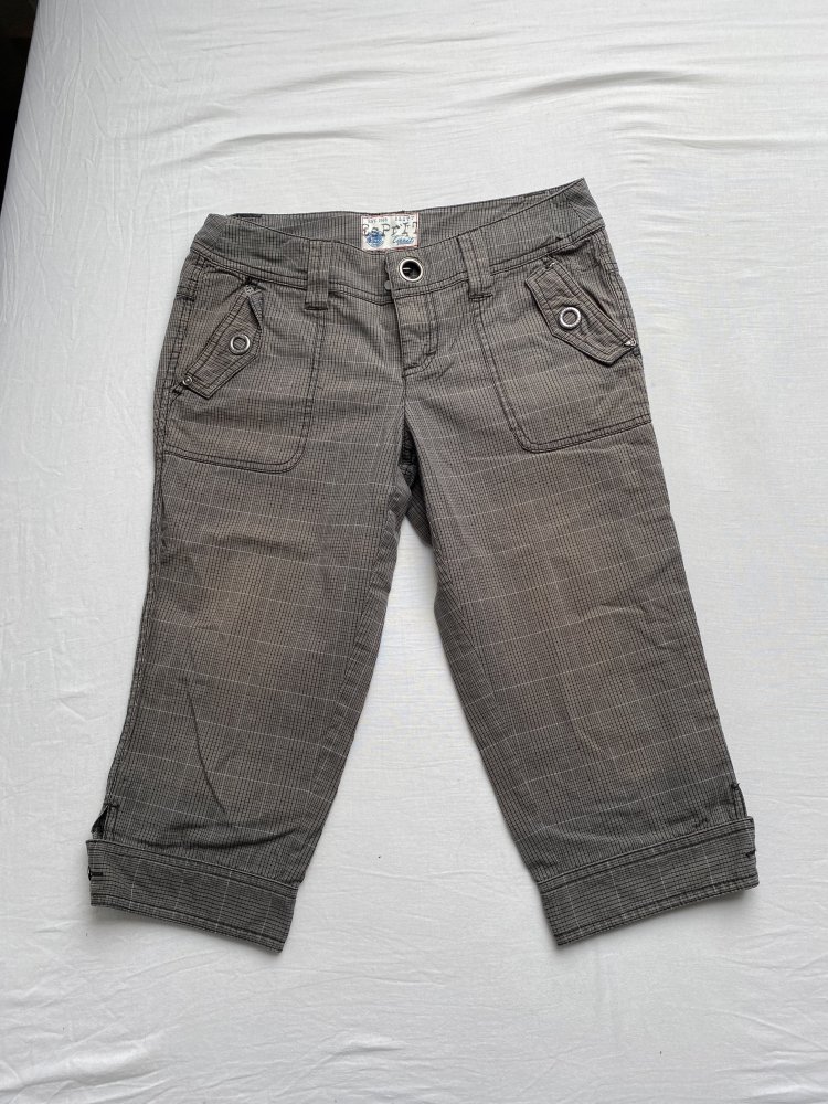 Fein karierte Caprihose