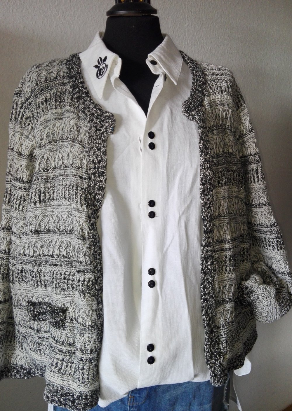 Strick Jacke Gardigan Gr. 3XL Strickjacke