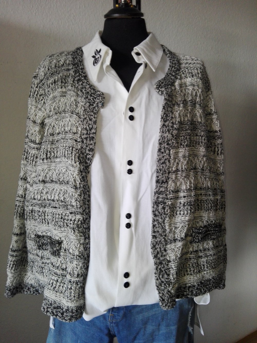 Strick Jacke Gardigan Gr. 3XL Strickjacke