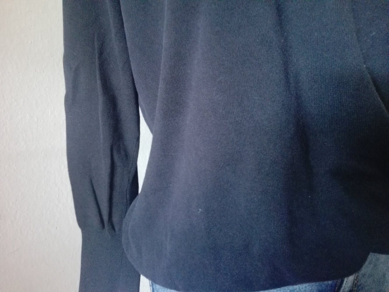 Fein Strick Pullover Pulli Größe XL Schwarz, 