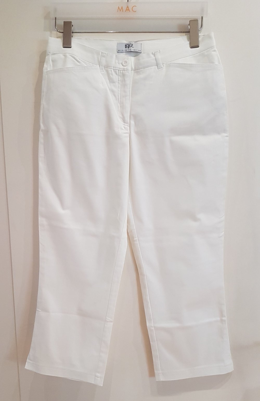 Bonprix Caprihose weiß Gr 38