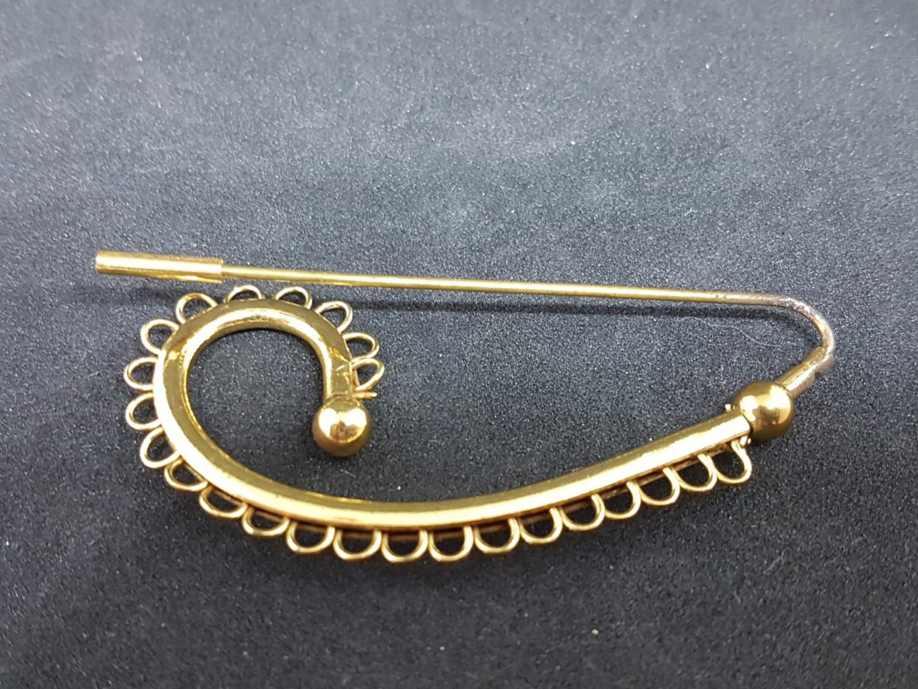 Brosche, Metall, goldfarben