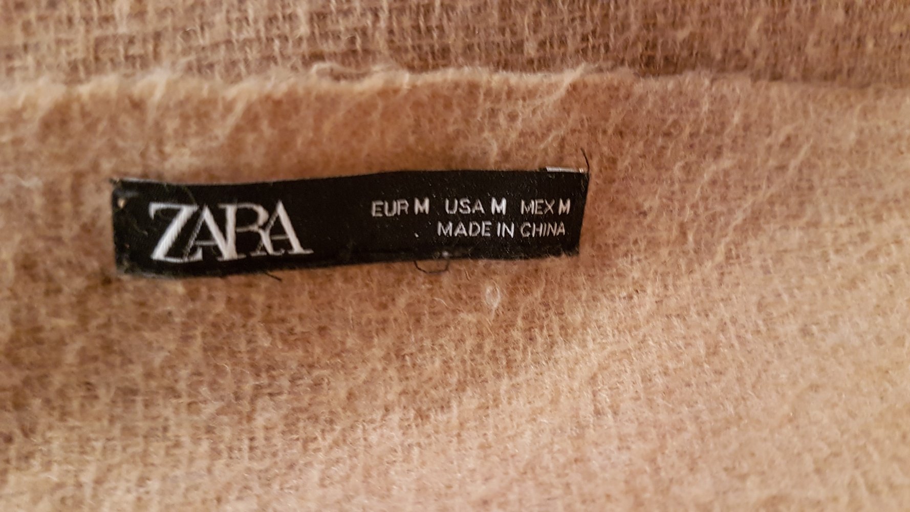 ZARA XXL Schal camel beige
