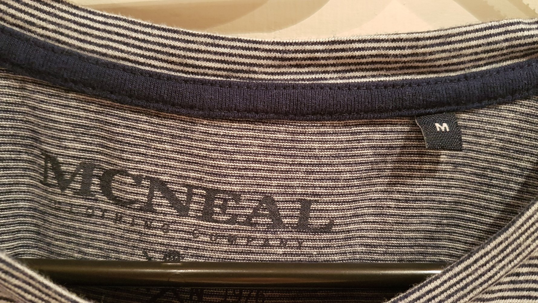 McNeal T-Shirt blau weiß gestreift Gr M