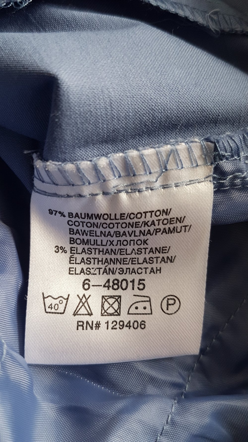 Bonprix Hose Capri, Sommer, blau, Gr 38