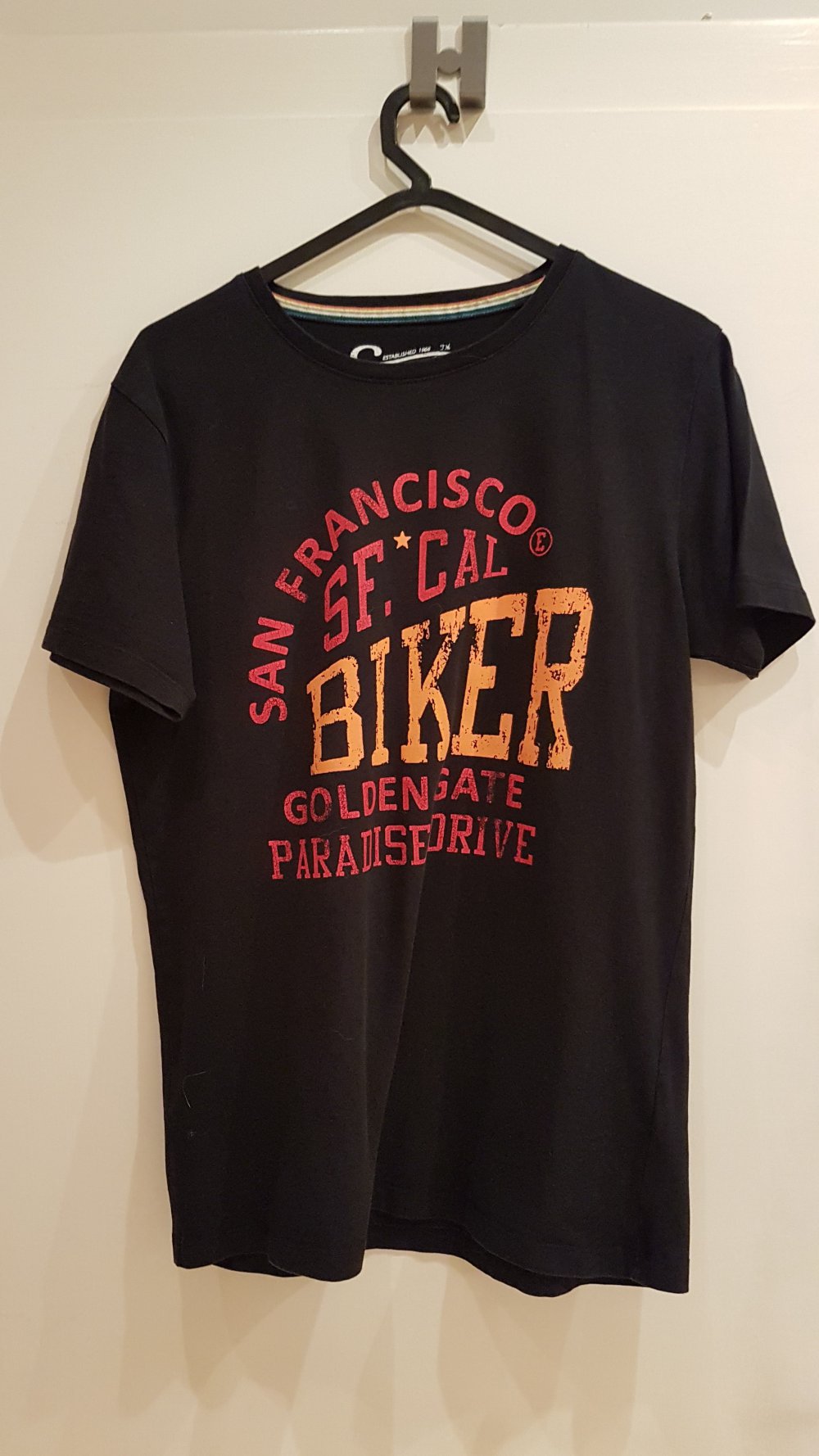 Esprit T-Shirt, schwarz, Biker, Gr. S