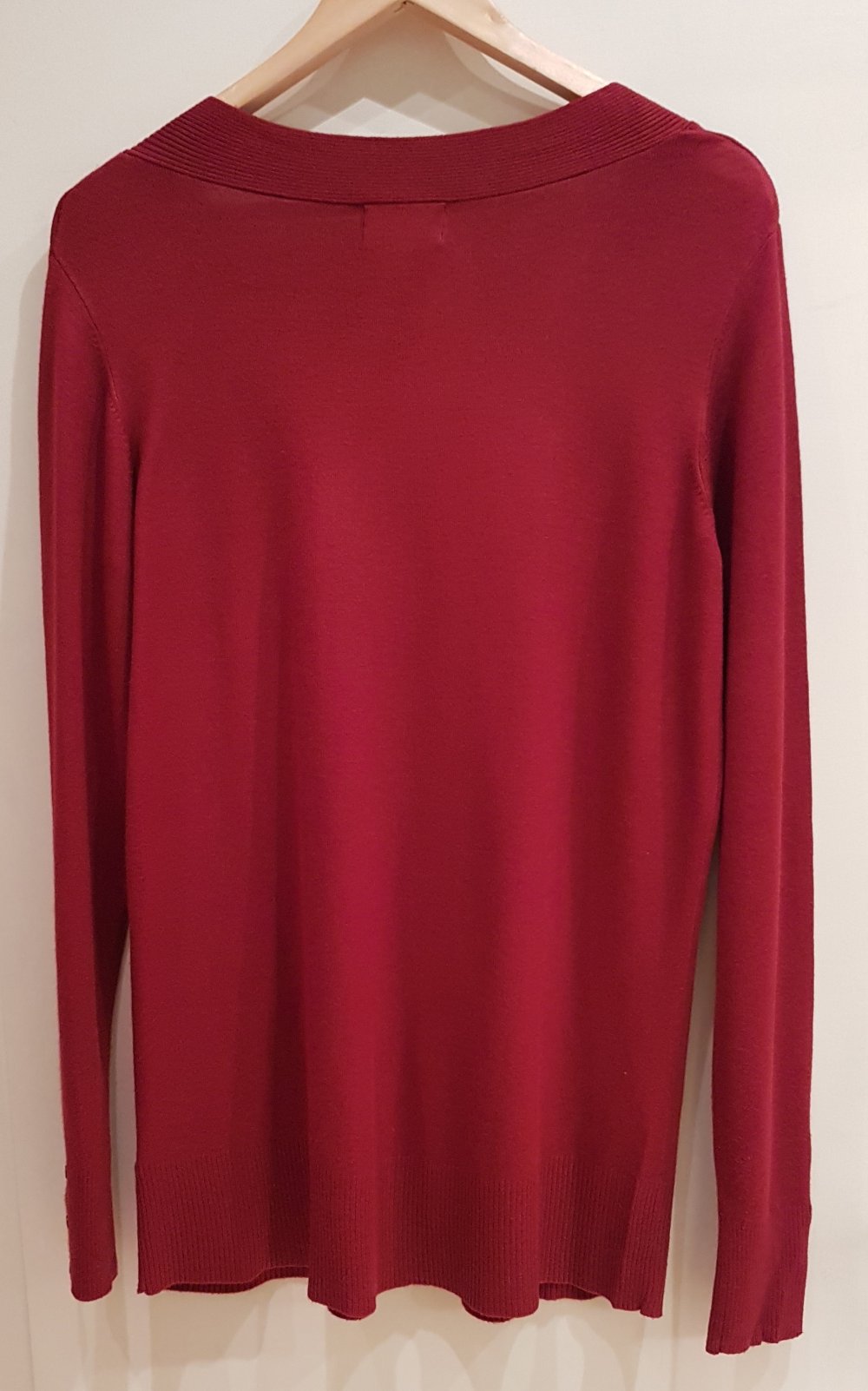 TCM Pullover V-Ausschnitt rot Gr 42