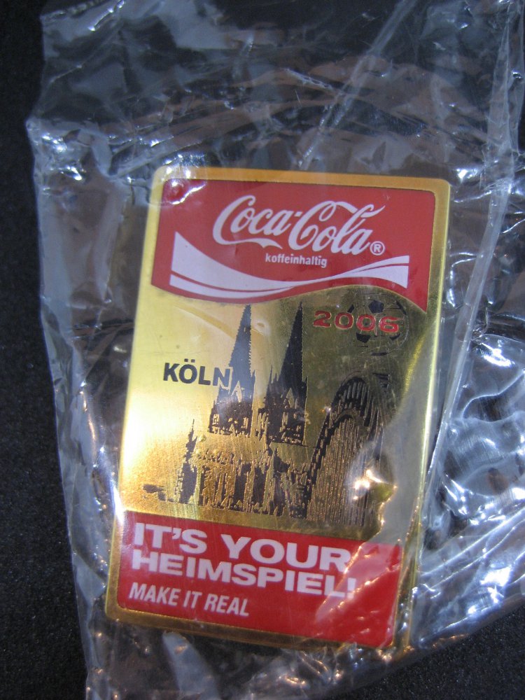 Coca-Cola Pin 2006, Köln, It's your Heimspiel, Fußball