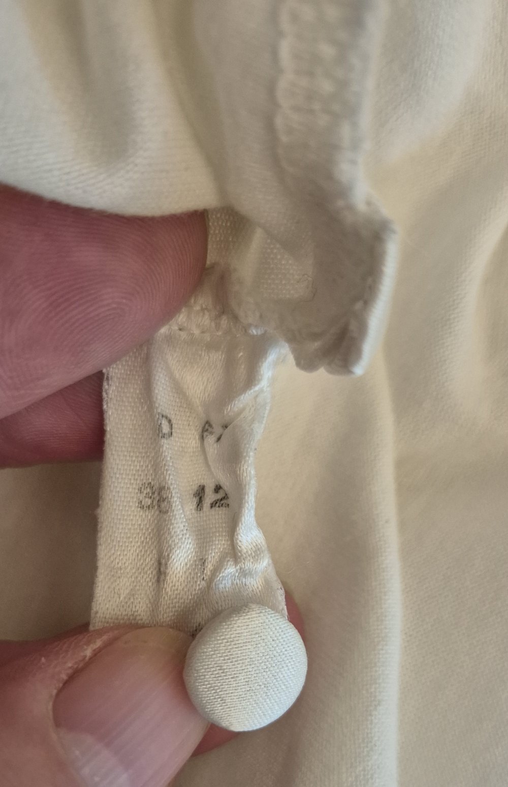 Louis Feraud Schlafanzug creme weiß Gr 36 - 38