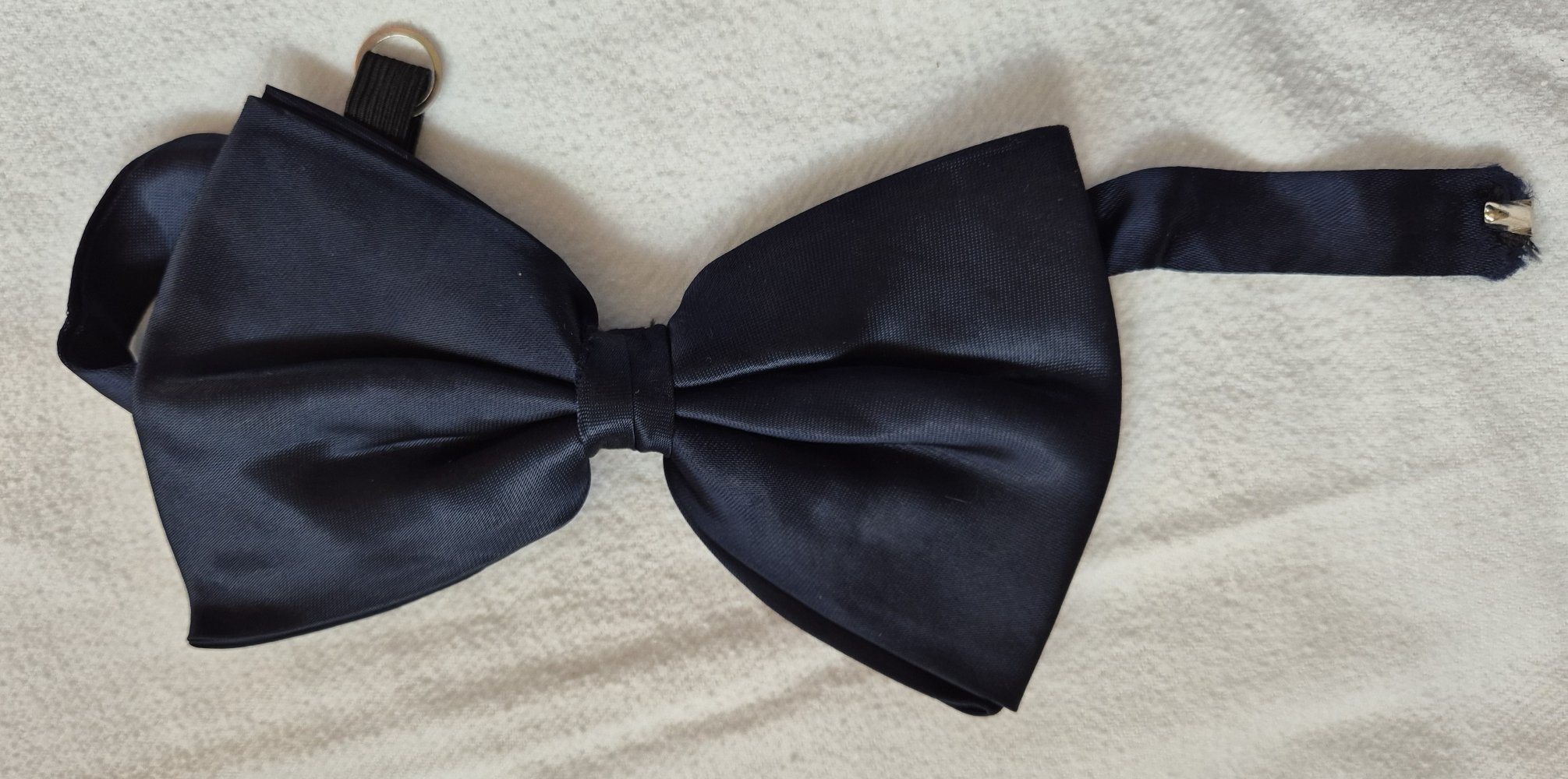 Fliege dunkelblau 100% Viskose