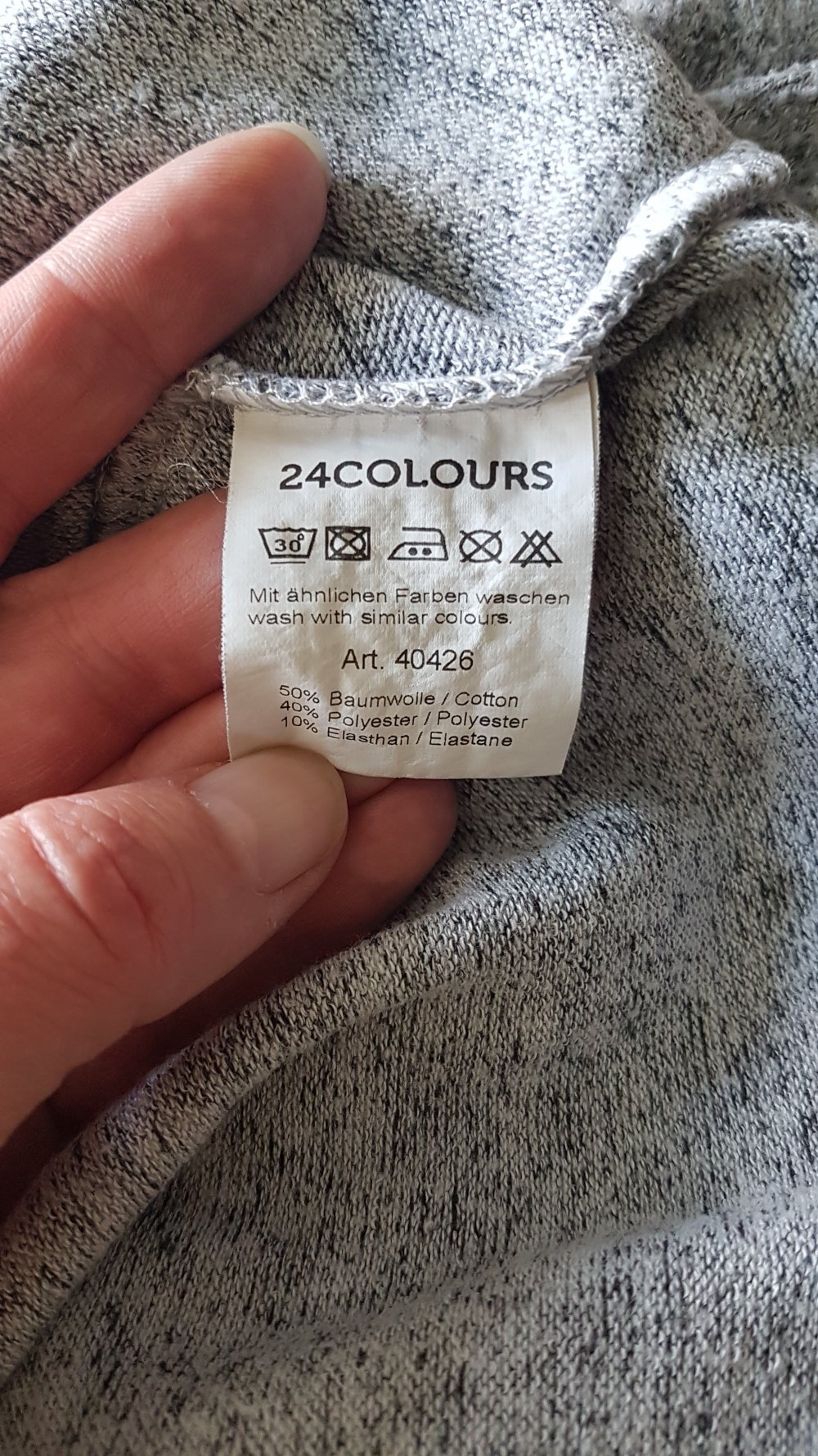 24 colours Pullover, Sweater, grau meliert, Gr 36