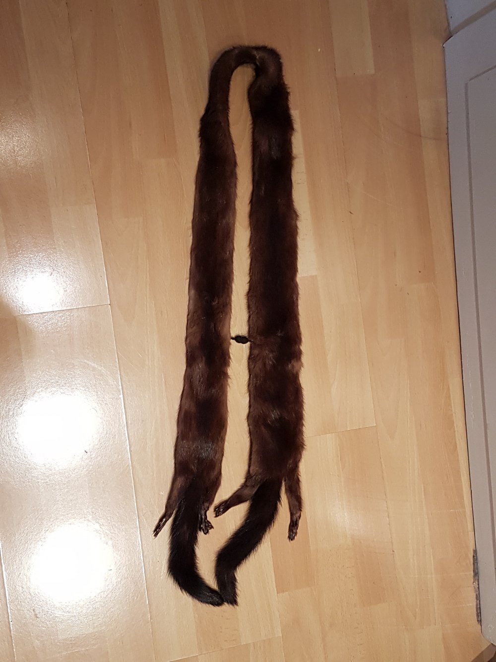 Nerzkragen, Pelzkragen, braun