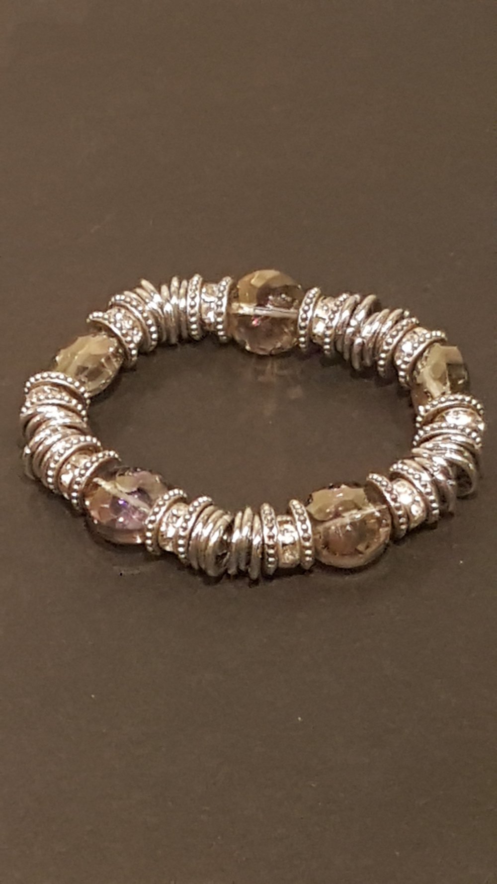 Armband silber braun, Modeschmuck