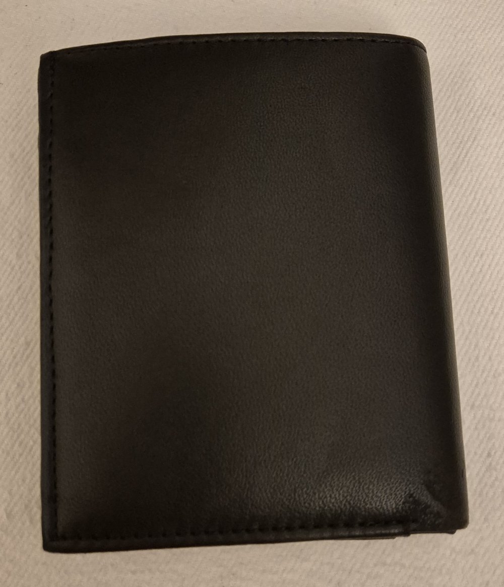 Portemonnaie Geldbörse Brieftasche Herren schwarz Leder - NEU