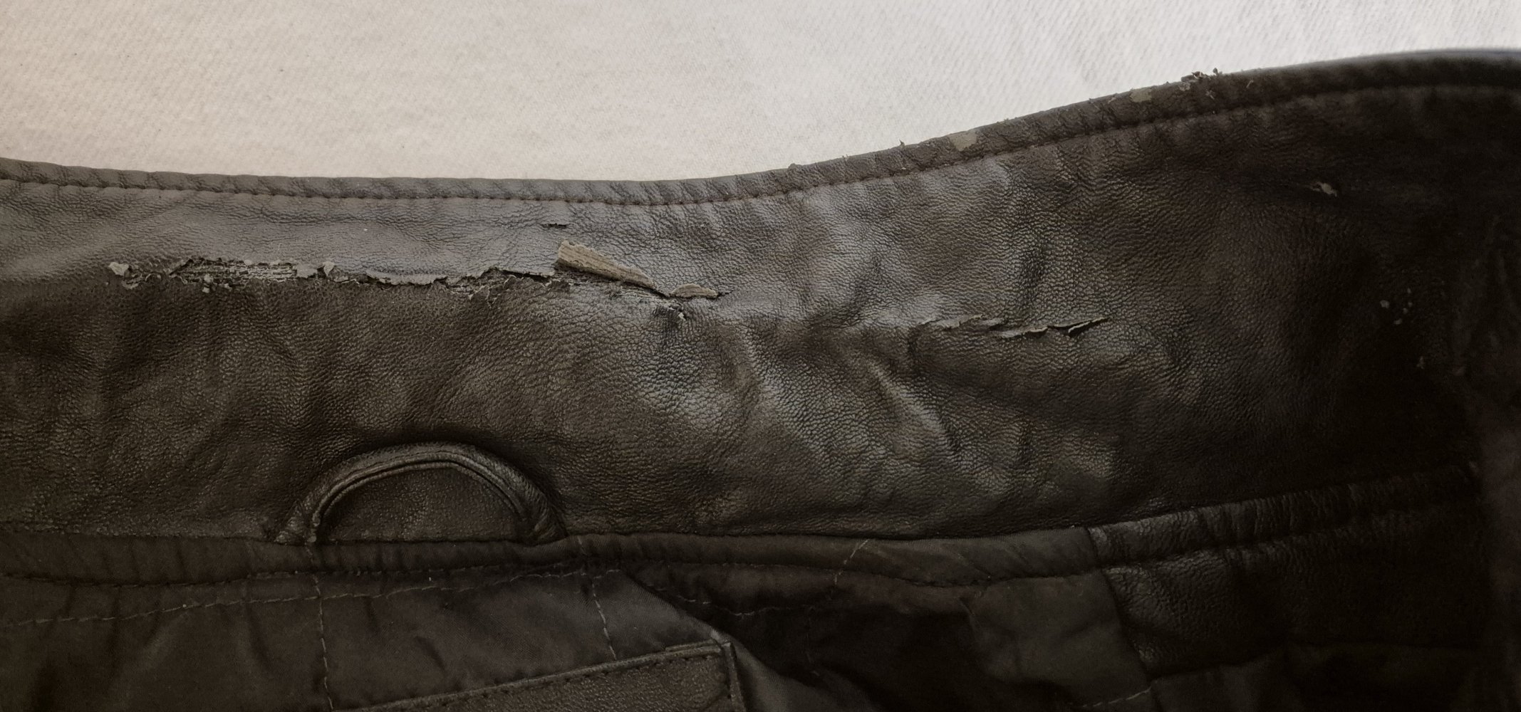 Charles Vögele Jacke Lederimitat braun Gr M leicht gefüttert