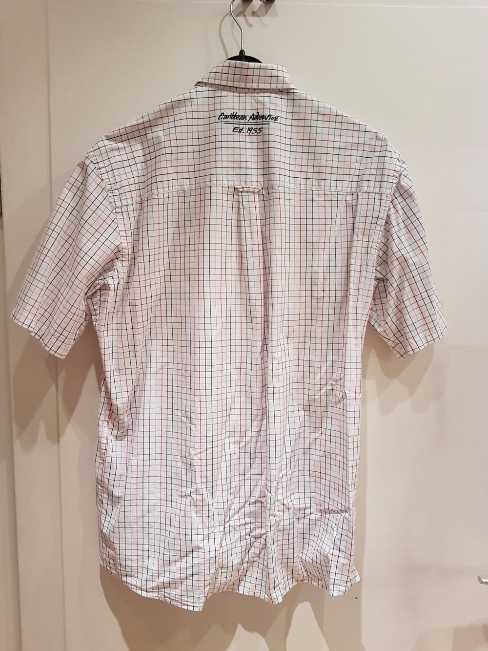 Vögele Hemd, Kurzarm, rot weiß kariert, Gr. M