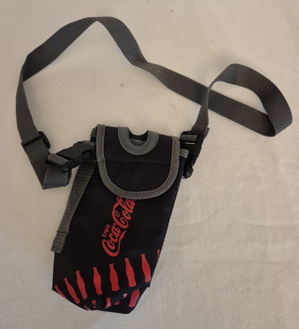 Coca-Cola Flaschentasche Gürteltasche schwarz für 0,5 l Flasche