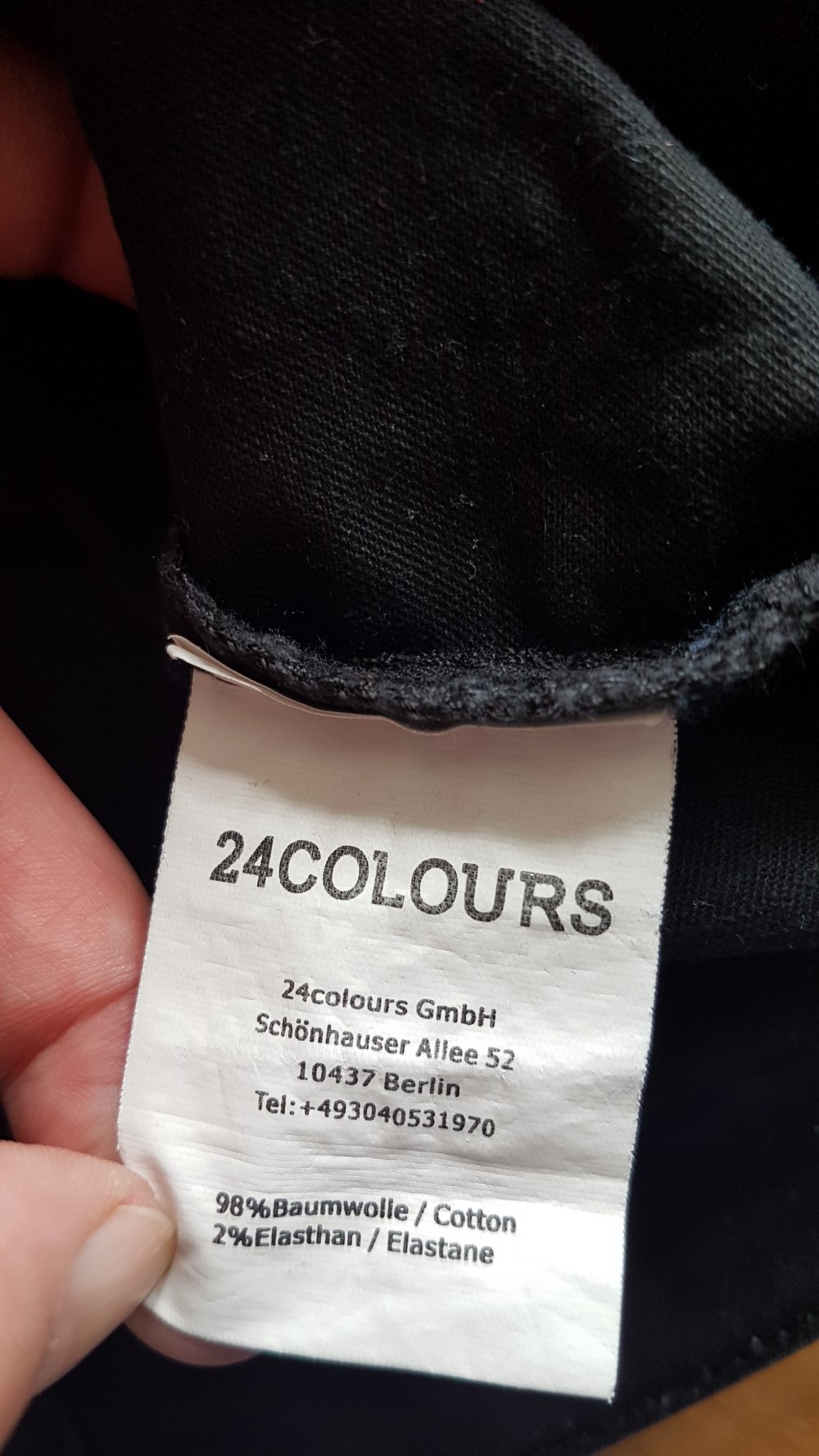 24colours Hotpants, schwarz, Gr. 36