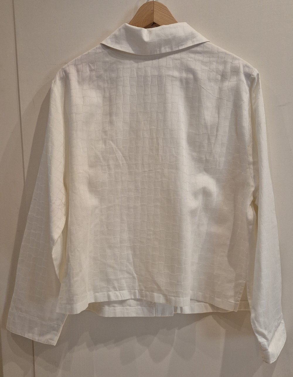 Celestine Schlafanzug Pyjama Oberteil weiß karriert