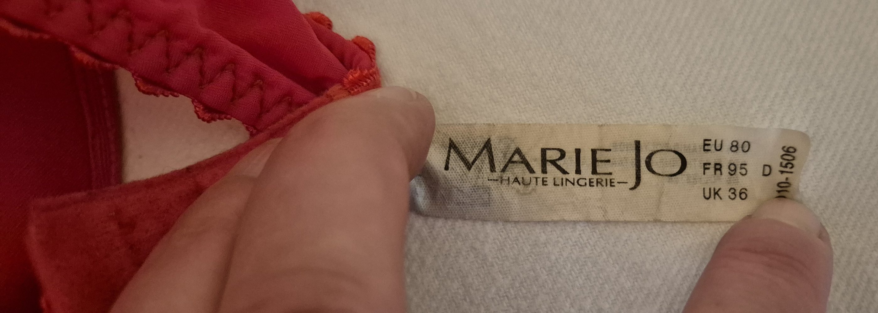 Marie Jo BH gepolstert rot Gr 80 D