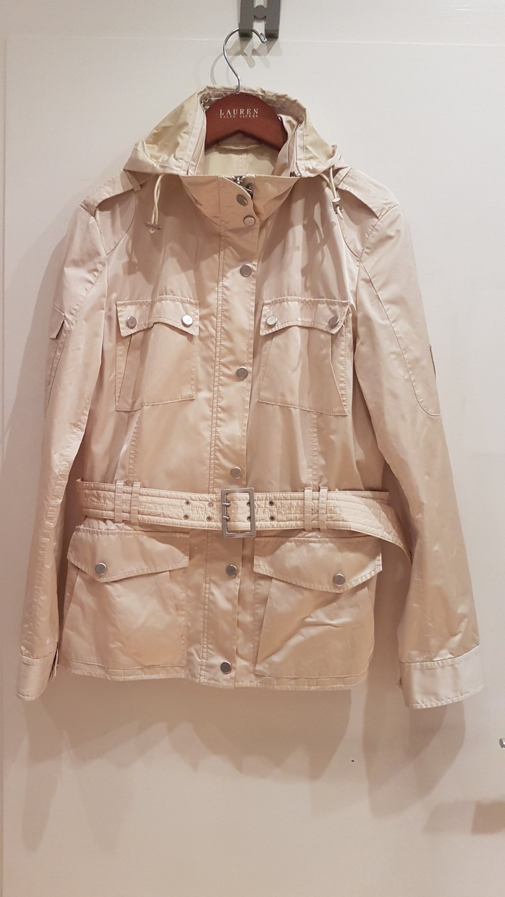 Fame FFC leichte Übergang Jacke perlmutt creme Gr L