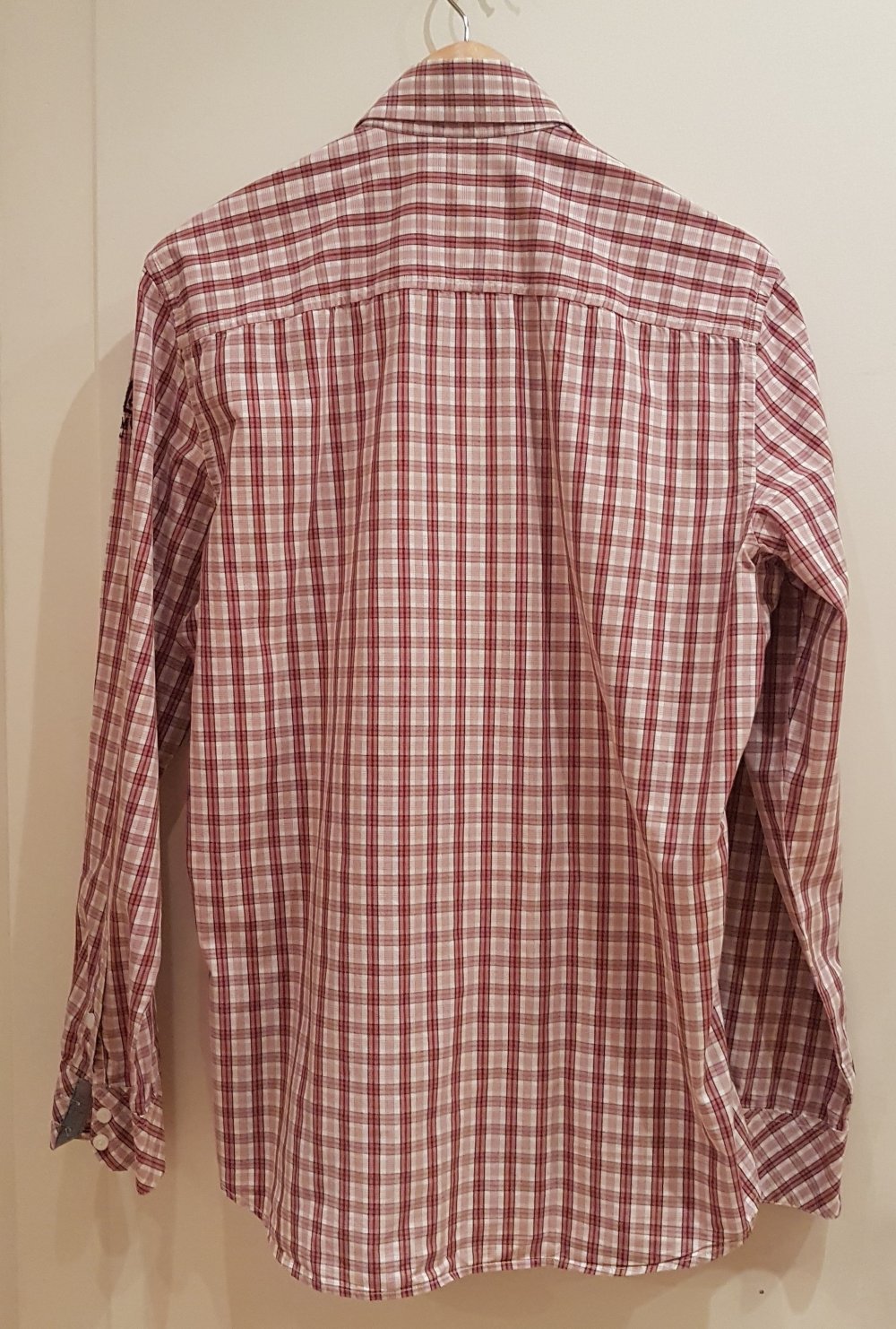 Lerros Hemd karriert rot Gr M