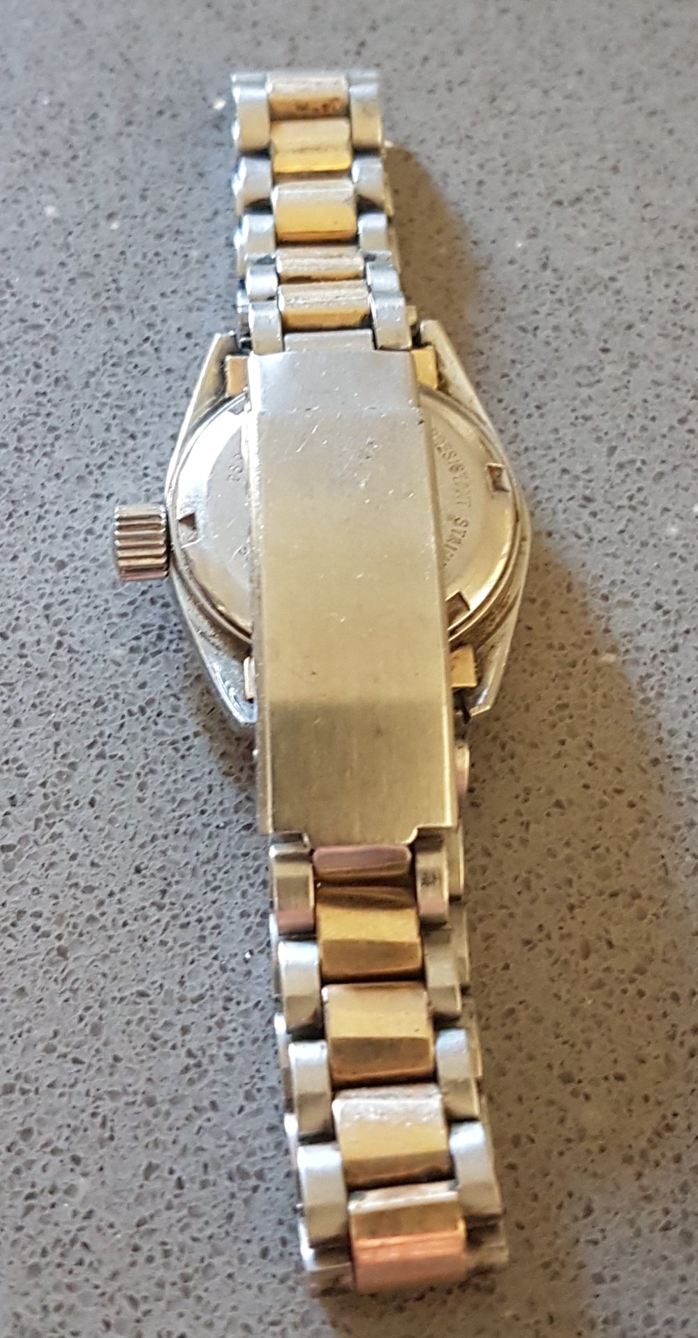 Dugena Monza Automatic Damen gold- silberfarben mit Datum