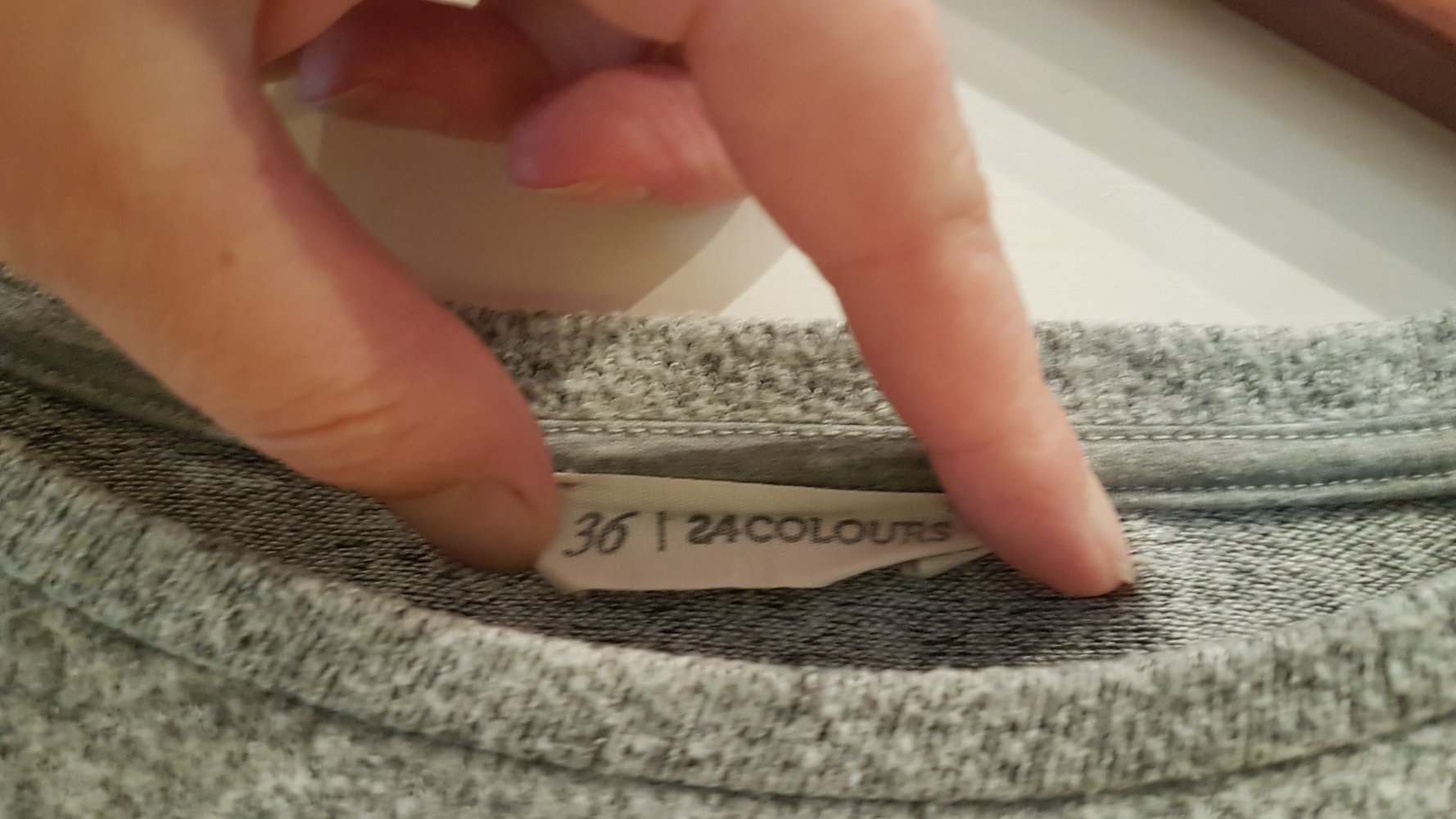 24 colours Pullover, Sweater, grau meliert, Gr 36