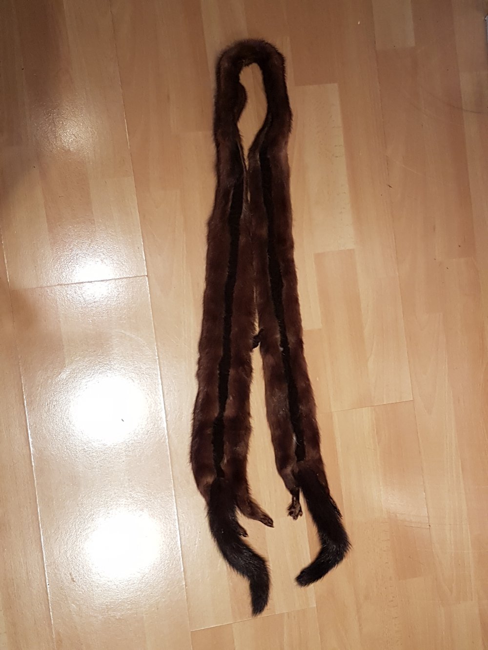 Nerzkragen, Pelzkragen, braun