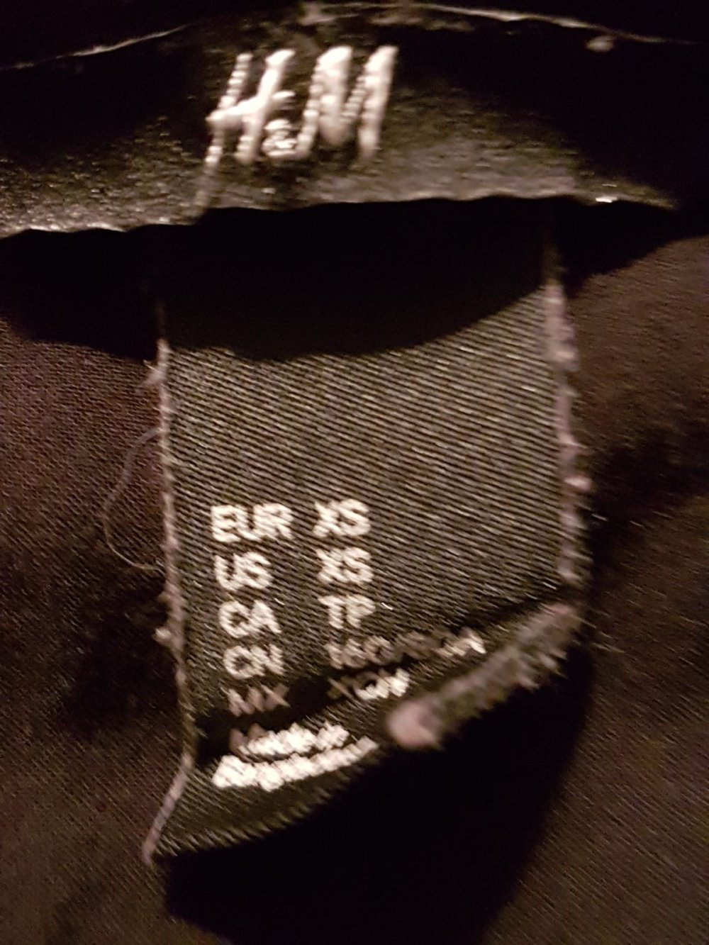 H&M Schupfbluse, Bluse, schwarz, Gr. XS