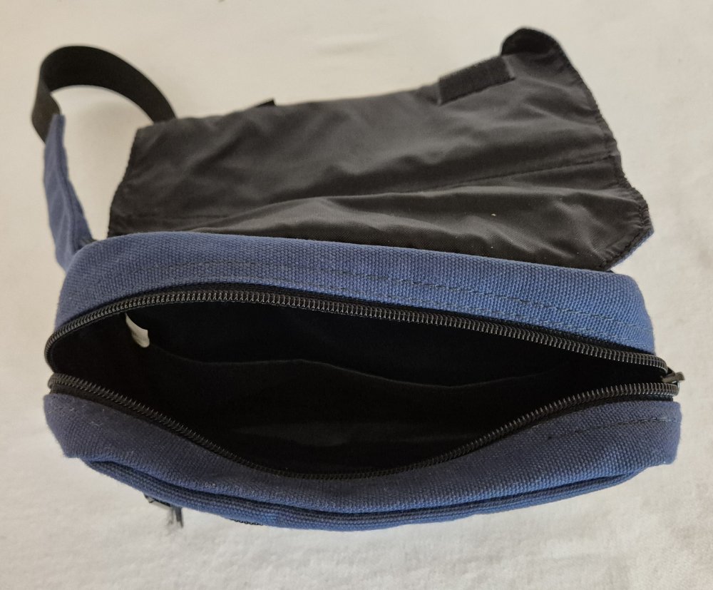 OXMOX MTV Hip Bag Bauchtasche  blau vintage