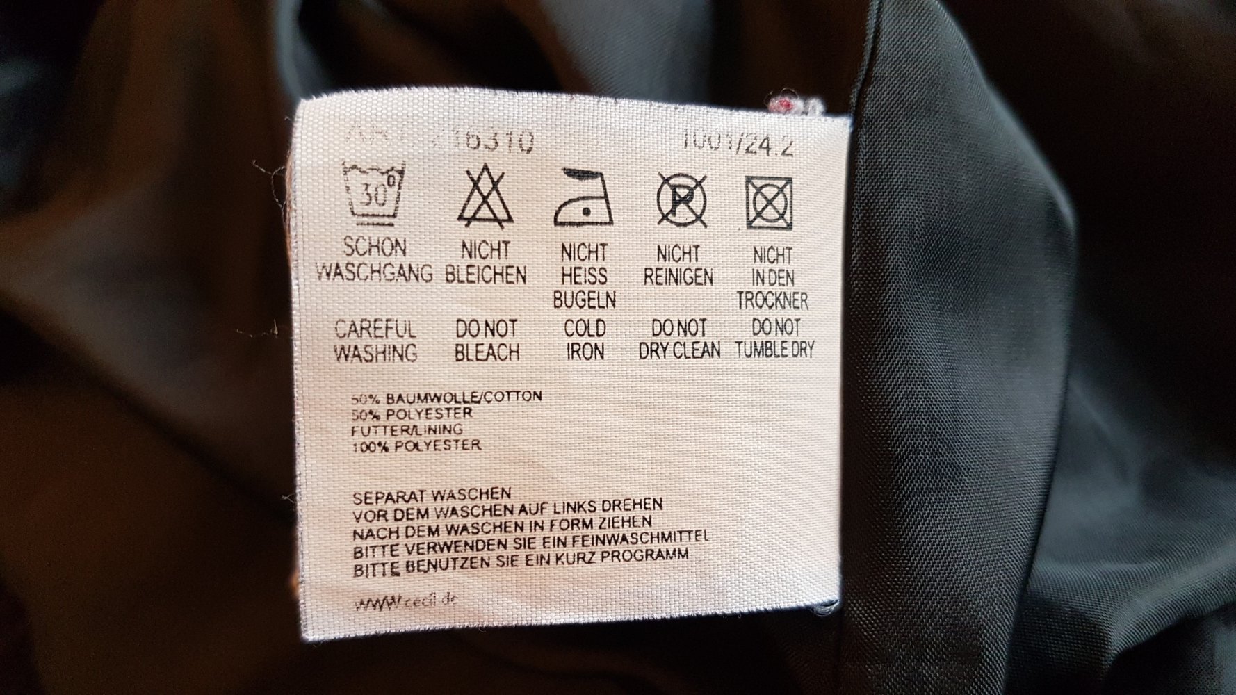 Cecil Parka Kurzmantel schwarz Gr M