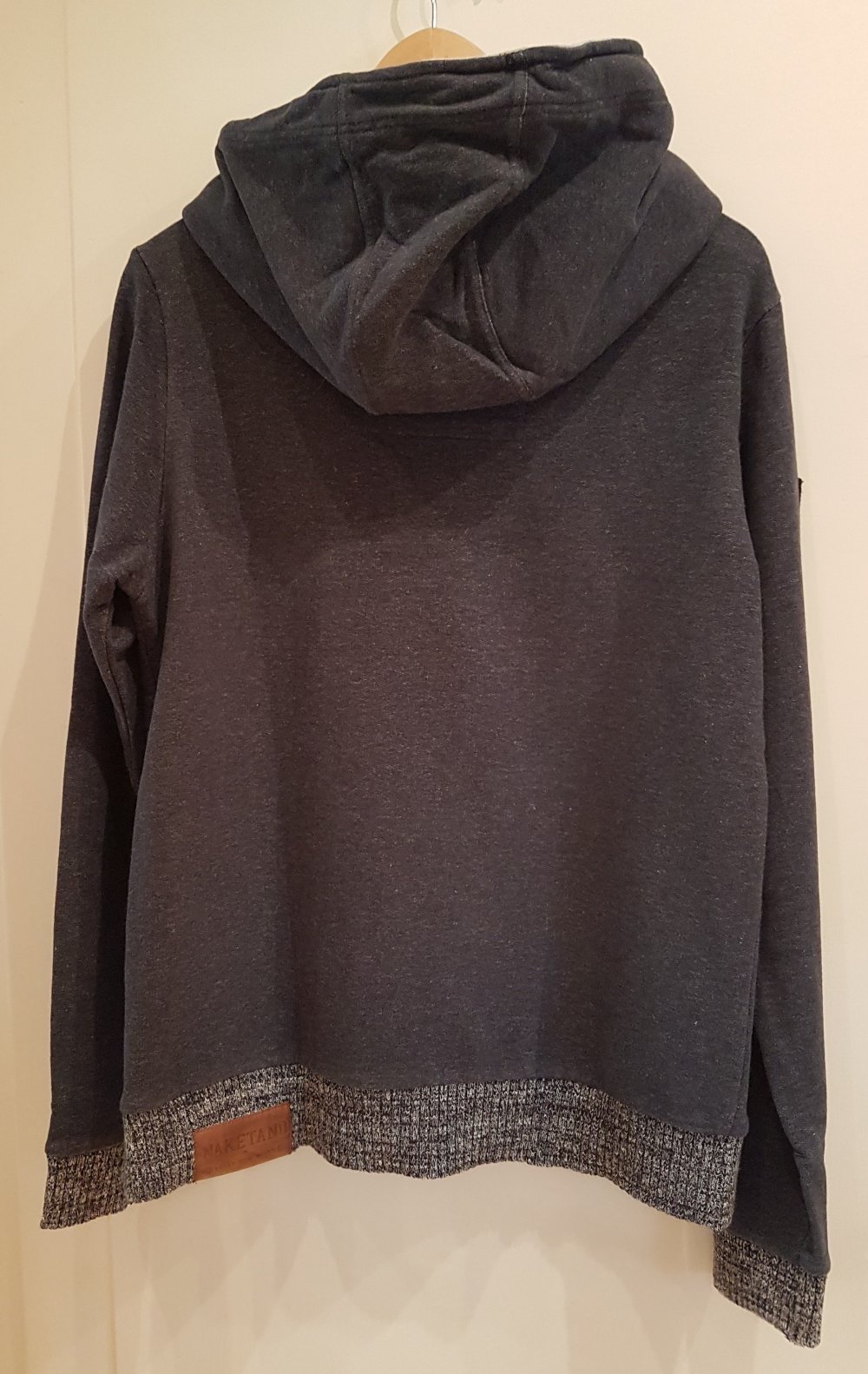 Naketano Hoodie Pullover blau grau Gr XL
