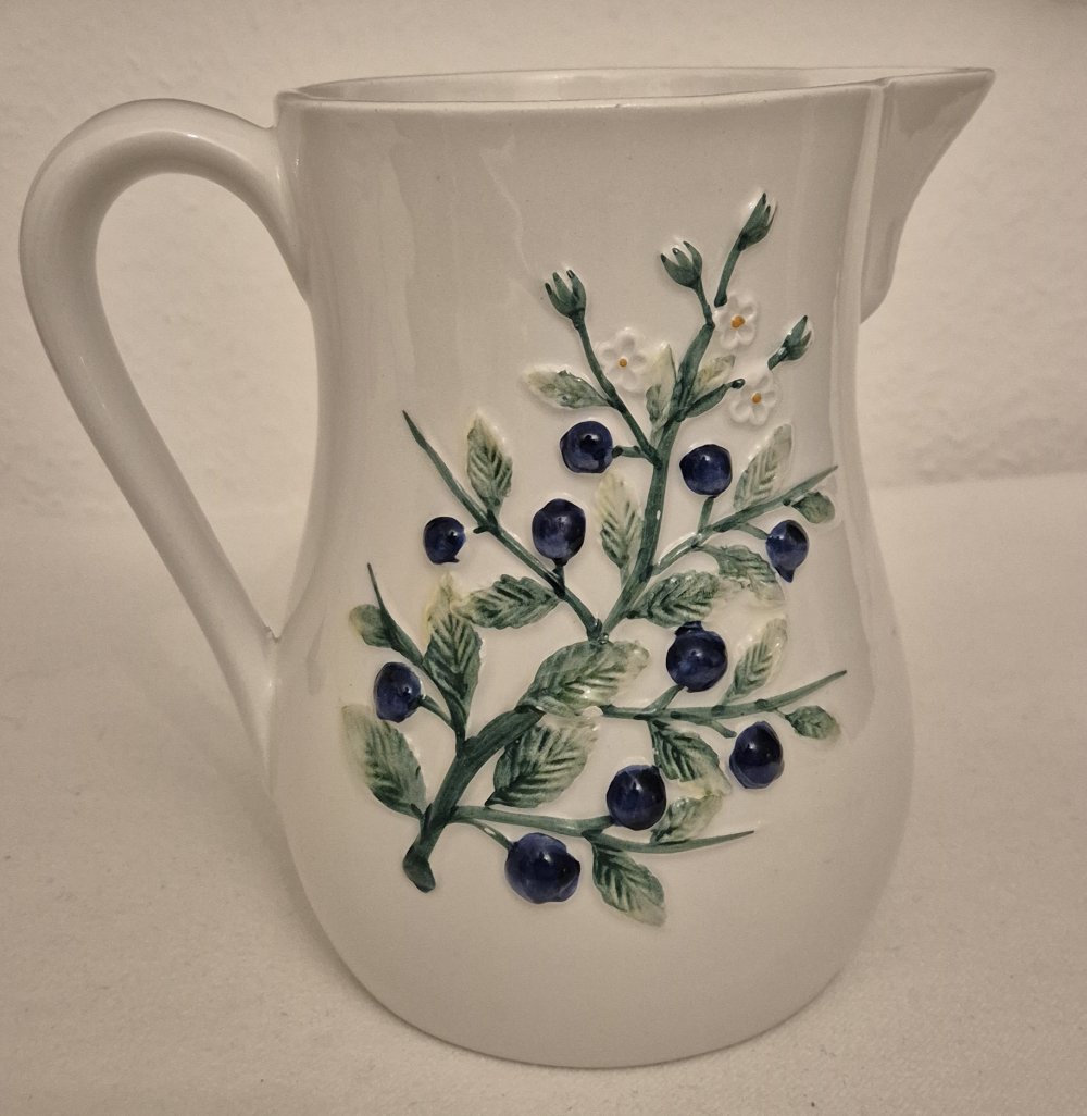 Keramikkanne Krug florales Muster