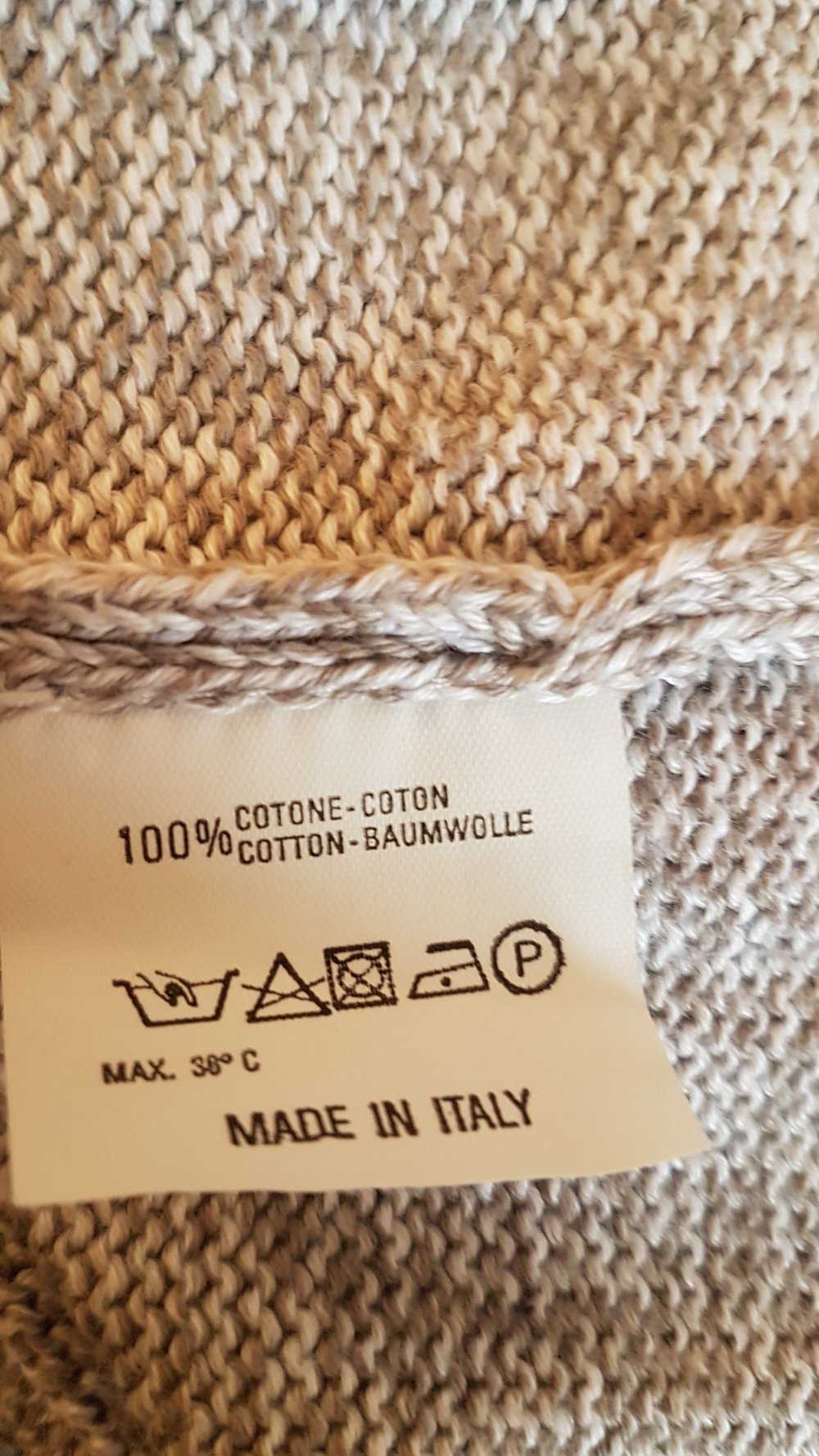 Sauer Strickjacke, Pullover, kurzarm, beige, Gr. M