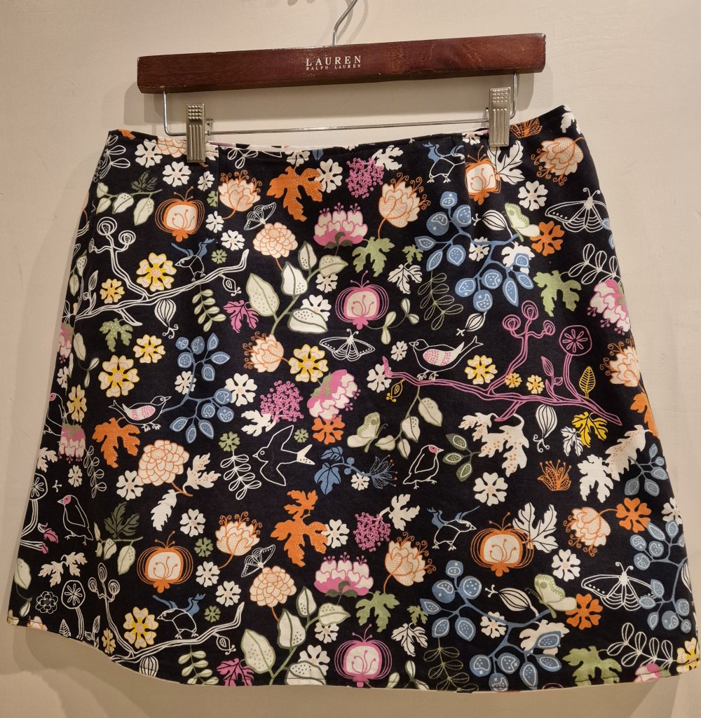 Wenderock Rock schwarz bunt weiß Kreise Gr 38 - 40 Handmade