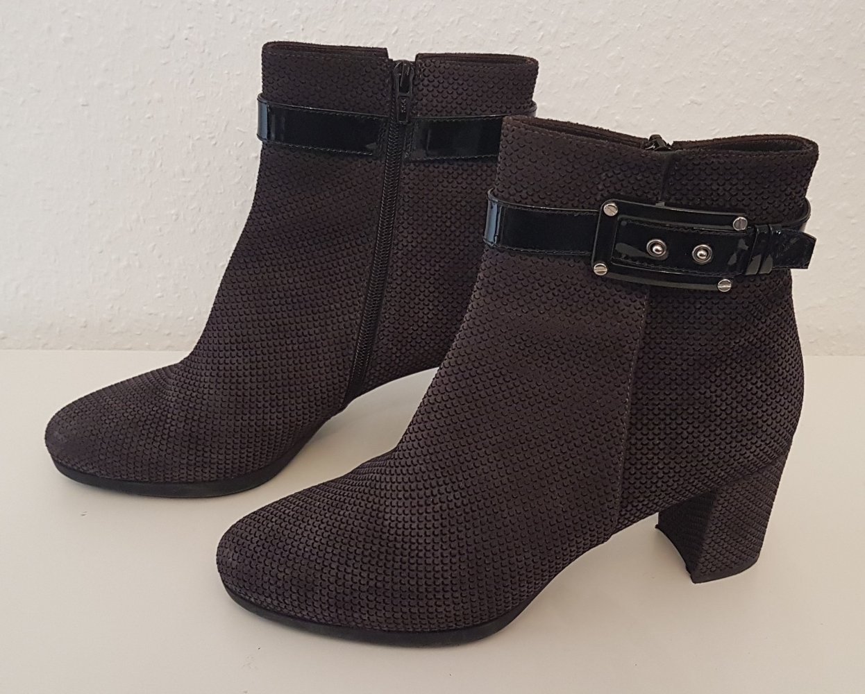 Zocal Stiefelette Stiefel grau schwarz Gr 39 - NEU