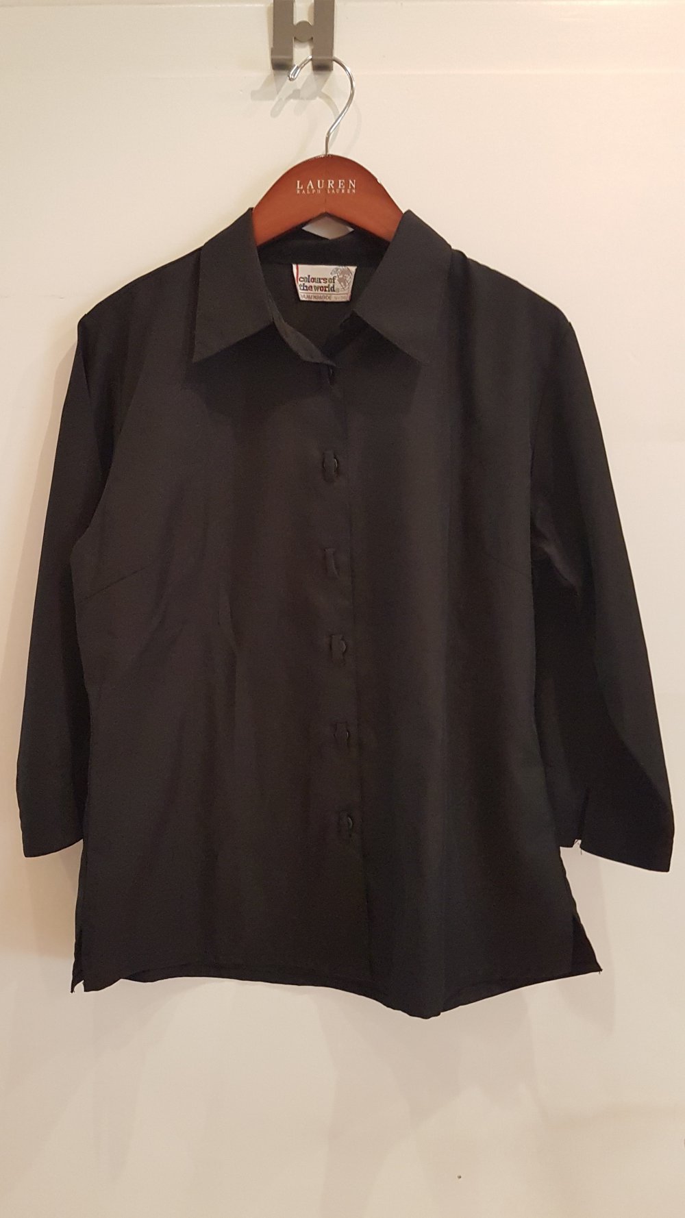 colours of the world Bluse 3/4 Arm schwarz Gr 36