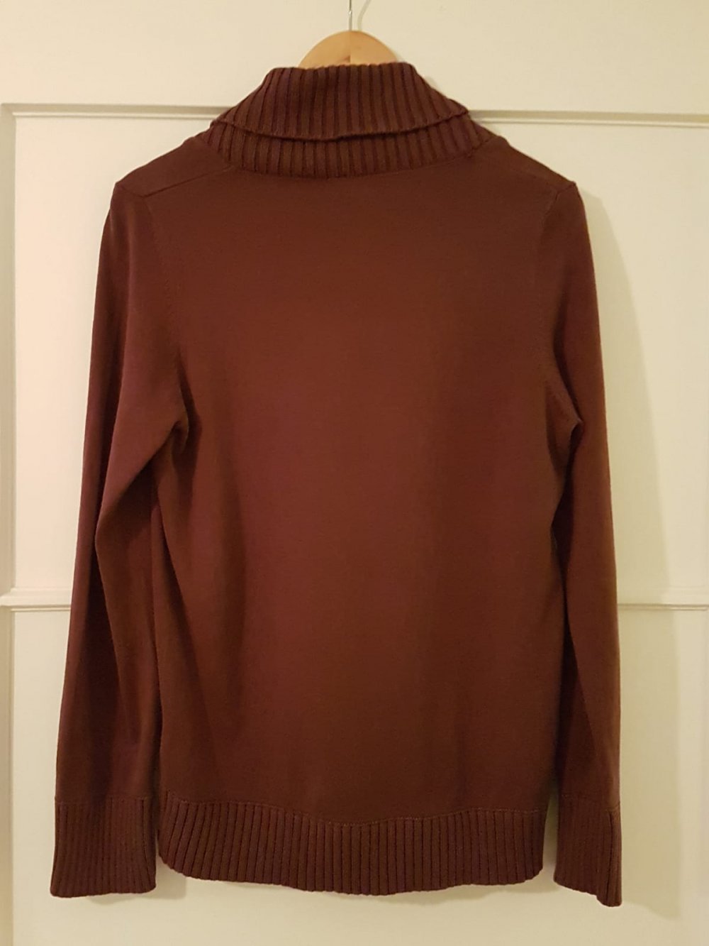 S. Oliver Pullover, V-Ausschnitt, aubergine, Gr. 42