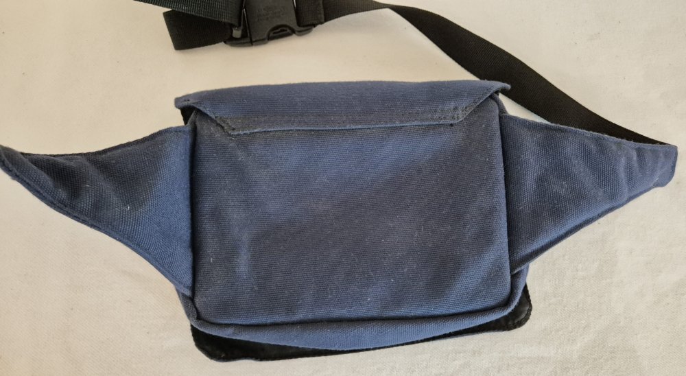 OXMOX MTV Hip Bag Bauchtasche  blau vintage