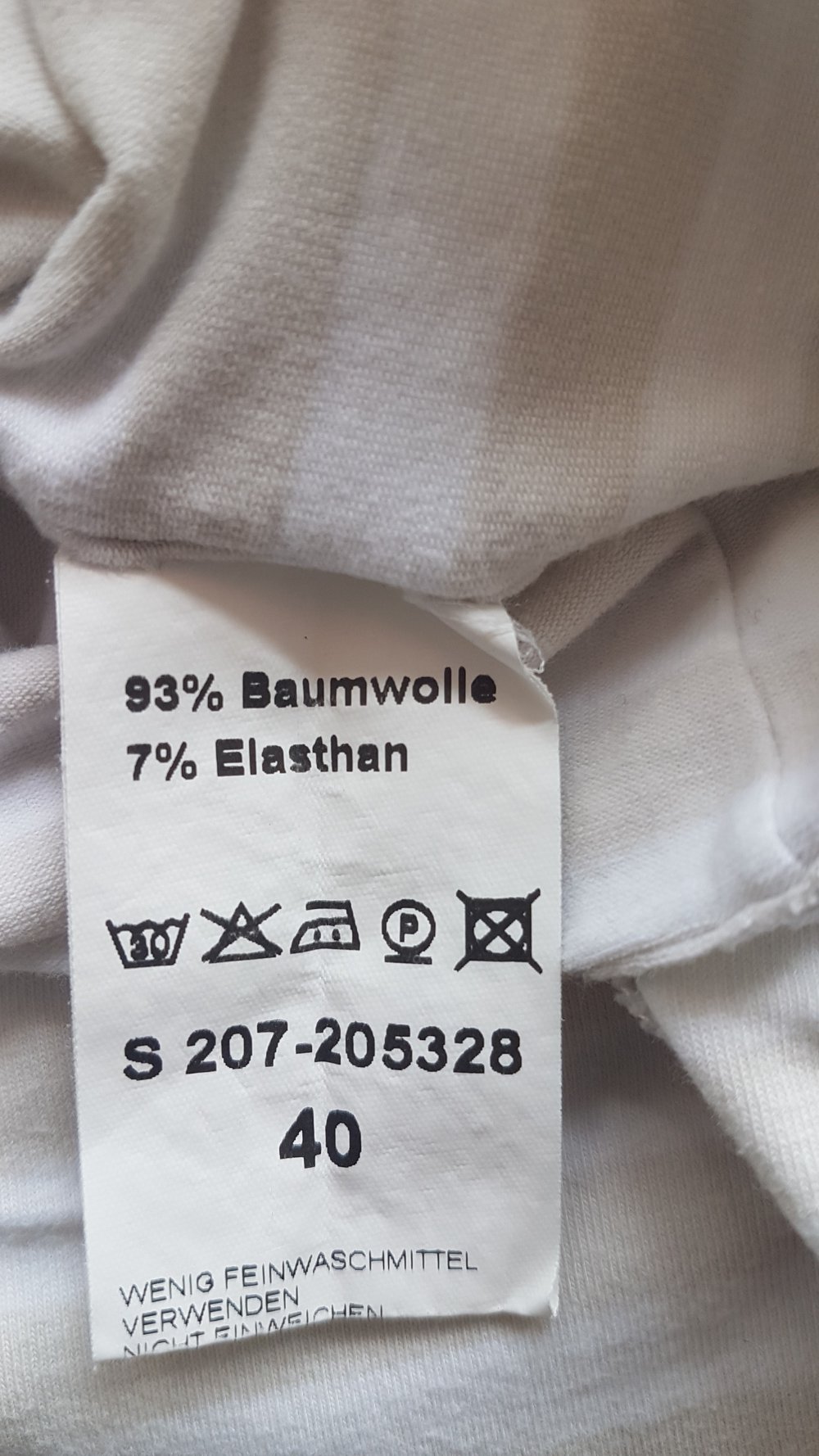 Nice Connection T-Shirt, weiß beige gestreift, Gr. 40