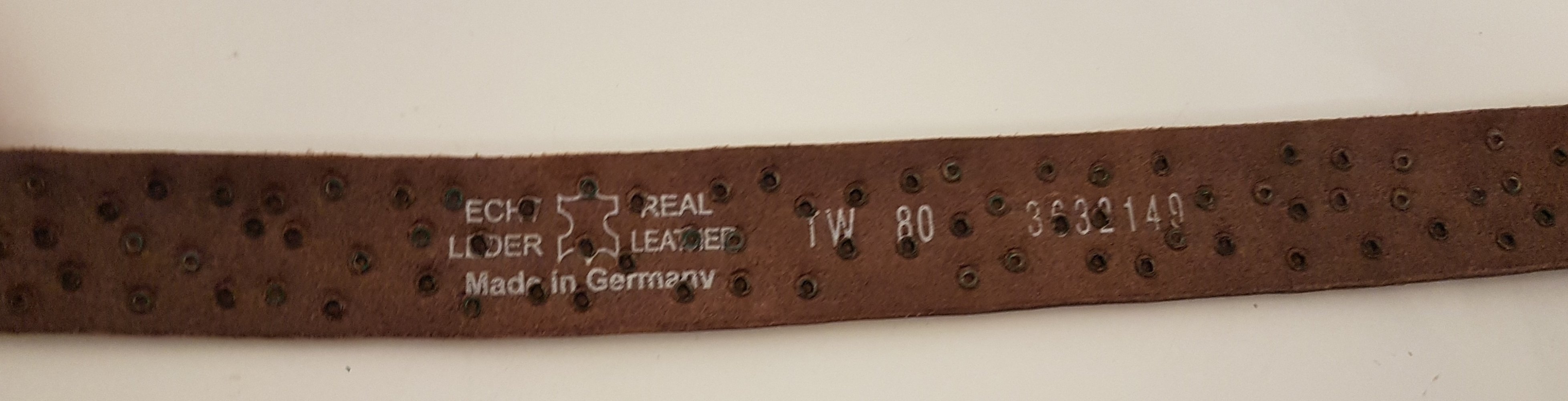 Ledergürtel Damen Nieten Braun 80 cm