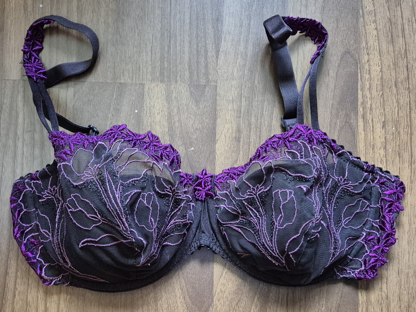 Marie Jo BH gepolstert aubergine pflaume Gr 80 D