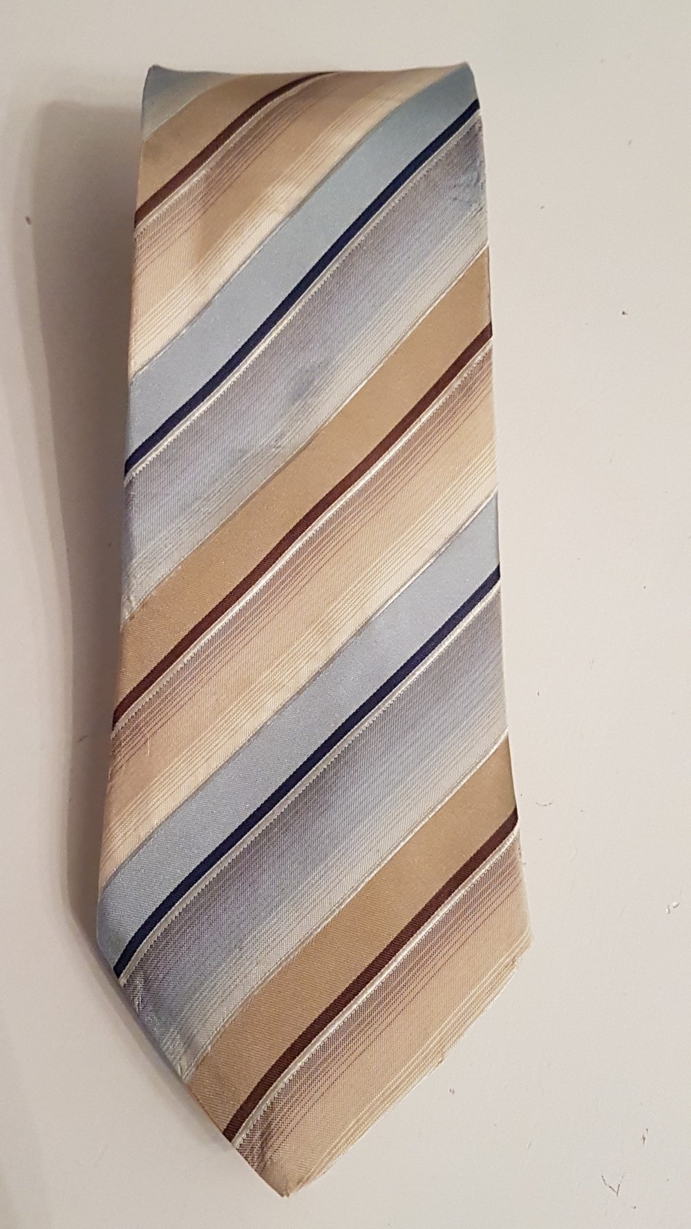Monti Krawatte, Seide, blau beige