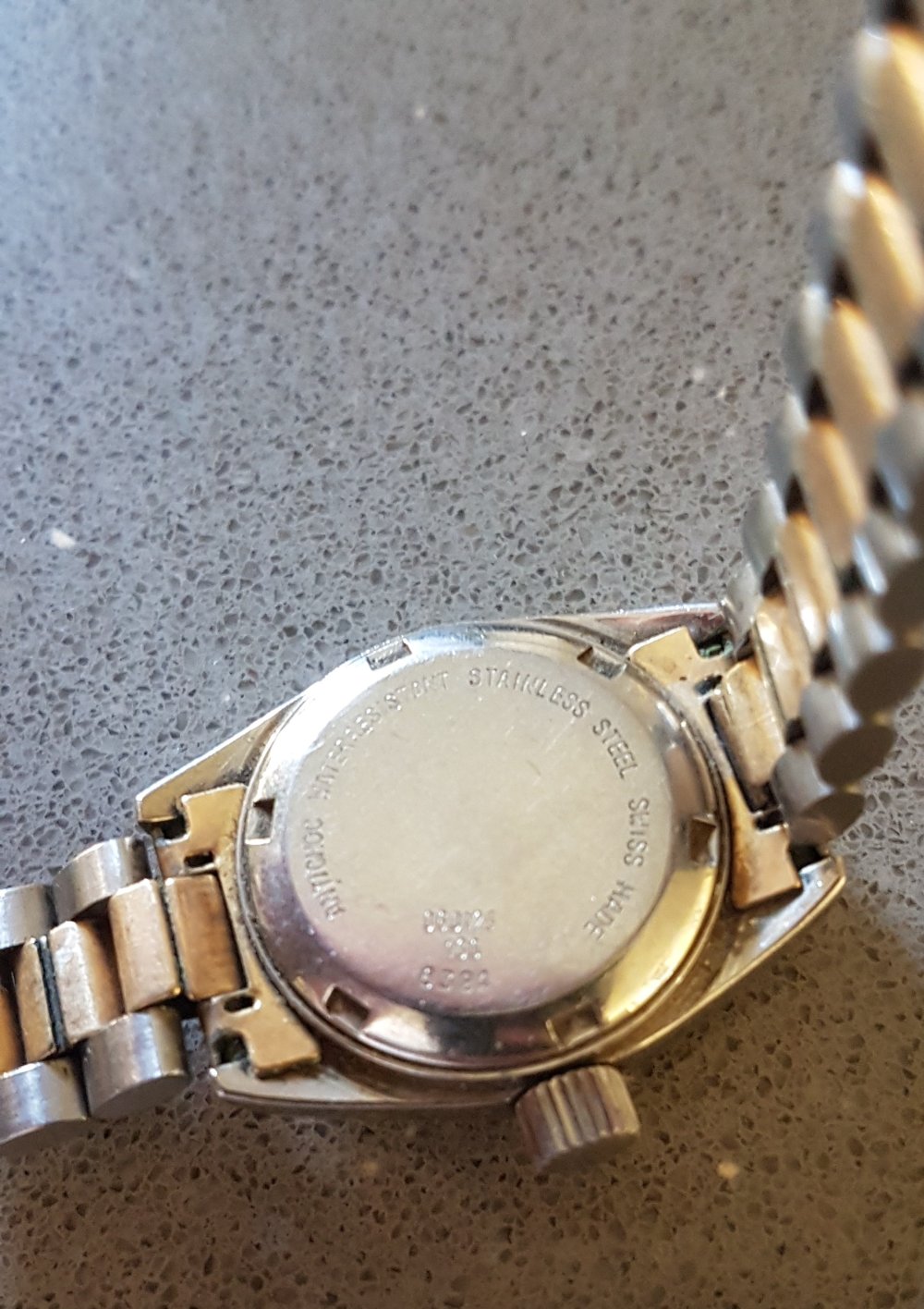 Dugena Monza Automatic Damen gold- silberfarben mit Datum