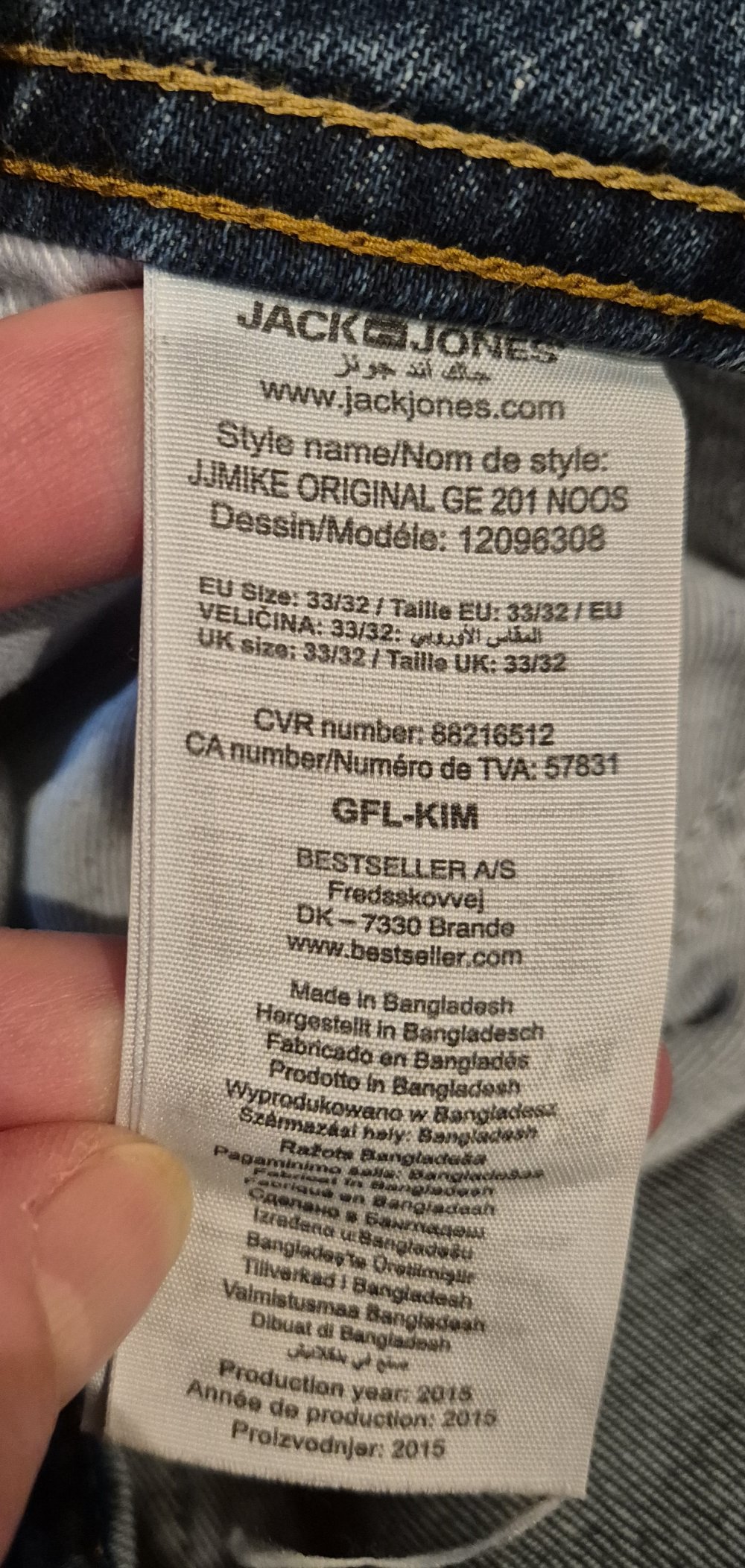 Jack & Jones Jeans blau comfort fit 33/32