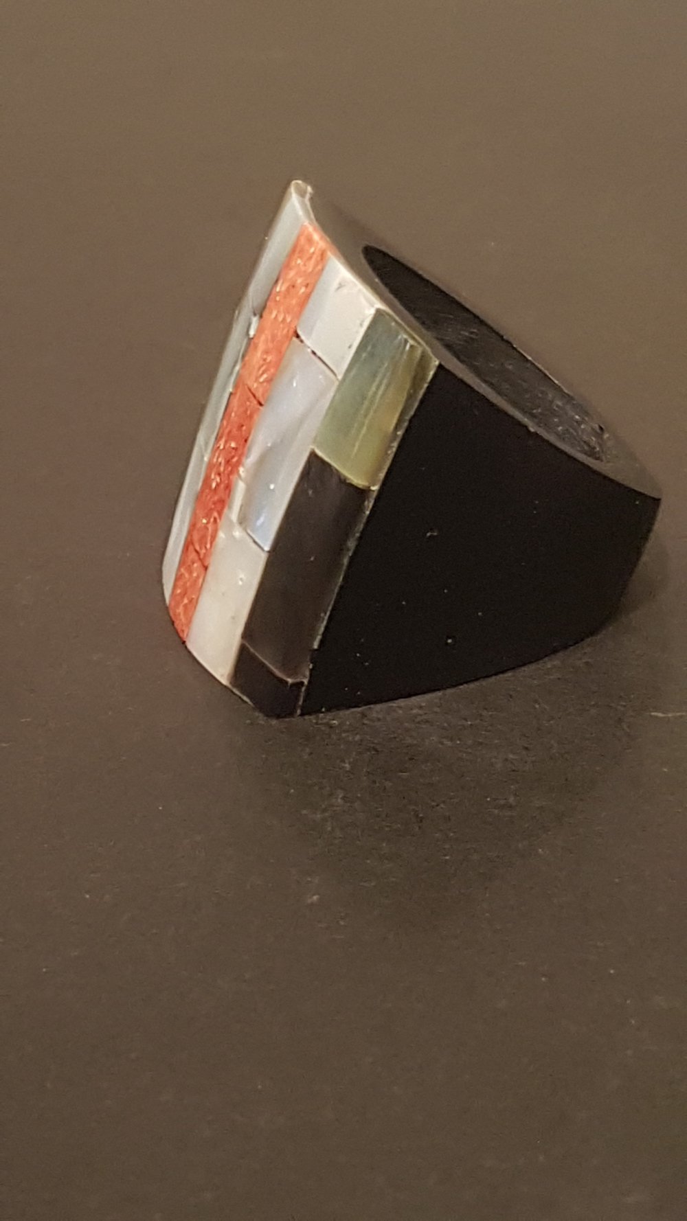 Ring Kunststoff -harz?, modisch, bunt