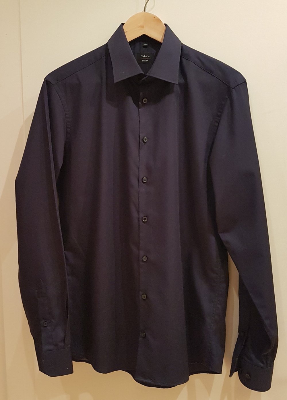 Jake*s Hemd blau Gr 39/40 Slim Fit