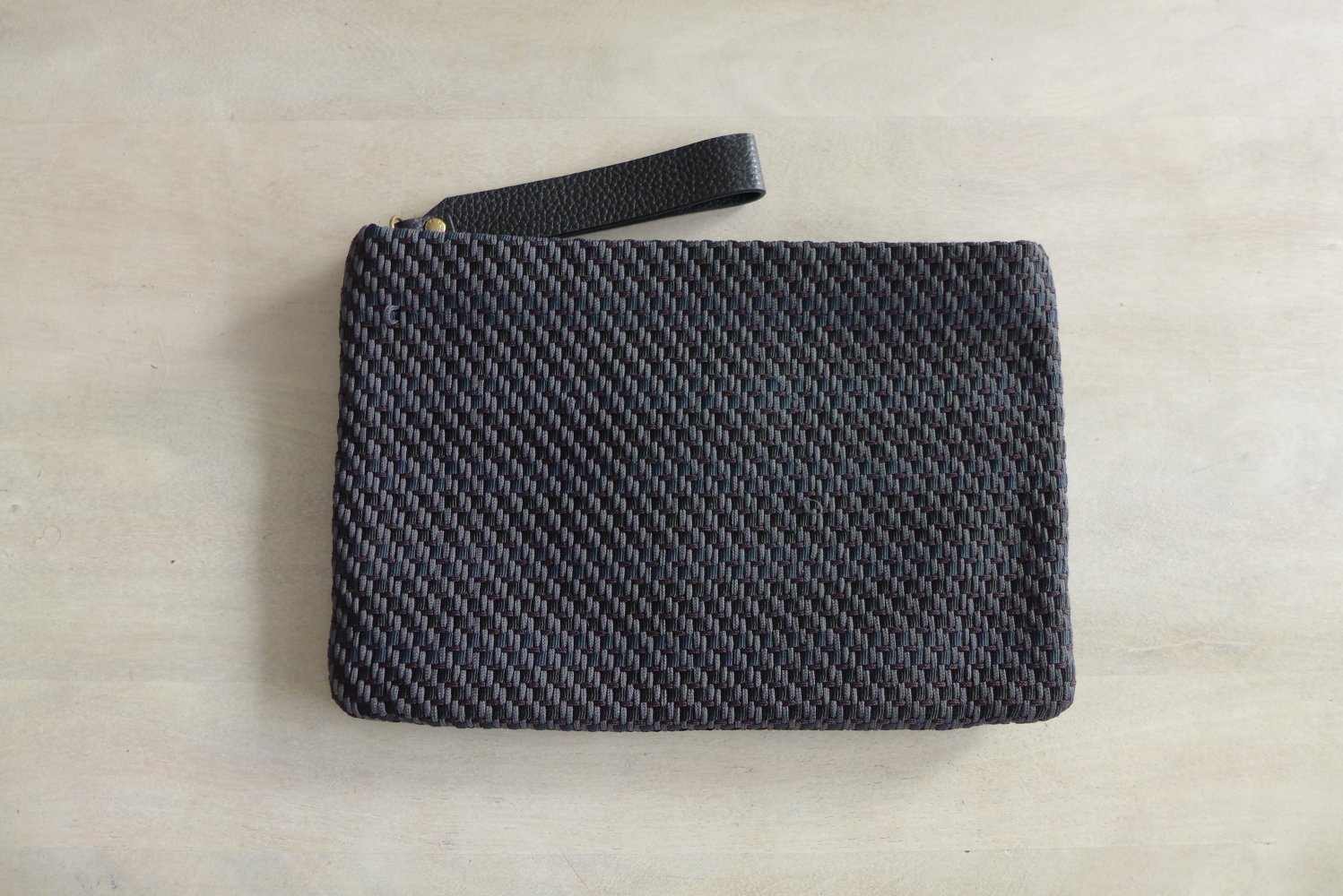 Bimba y Lola Handtasche Clutch dunkelblau grau schwarz NEU